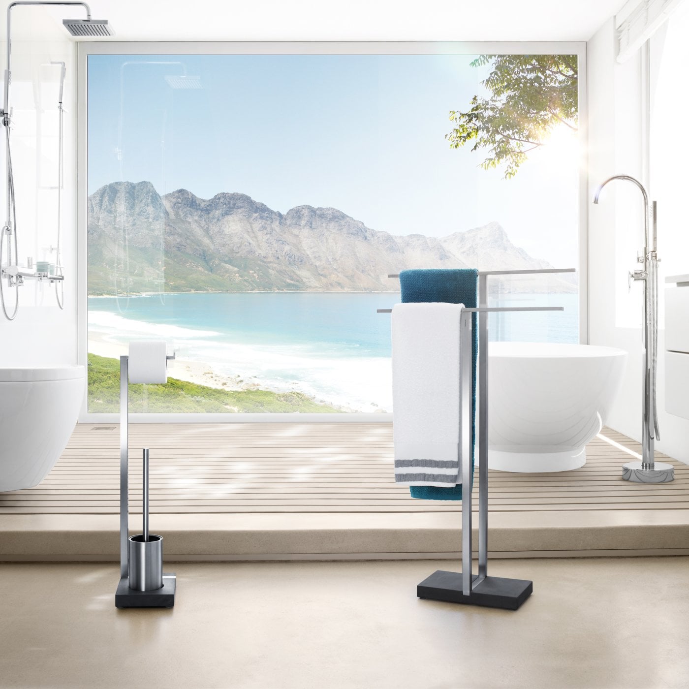 modern towel rack