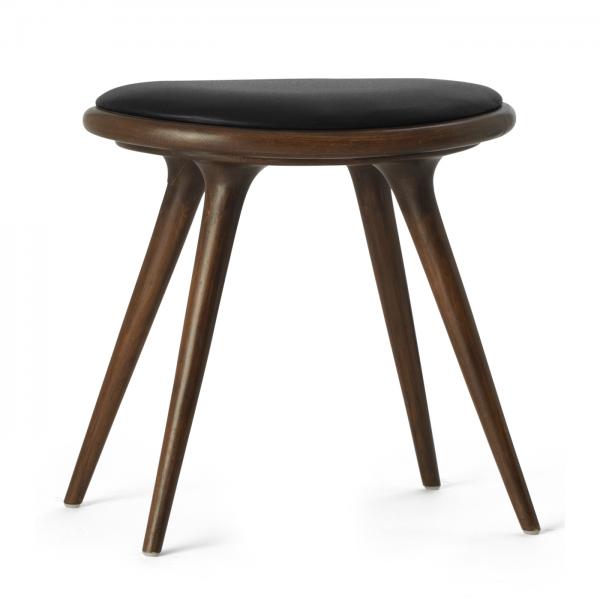mater low stool brown stained oak