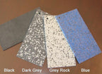 recycled rubber color samples