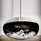 Cocoon Polished Stainless Fireplace