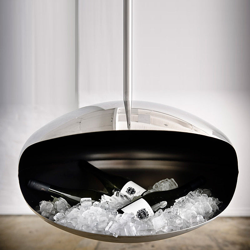 Cocoon Polished Stainless Fireplace