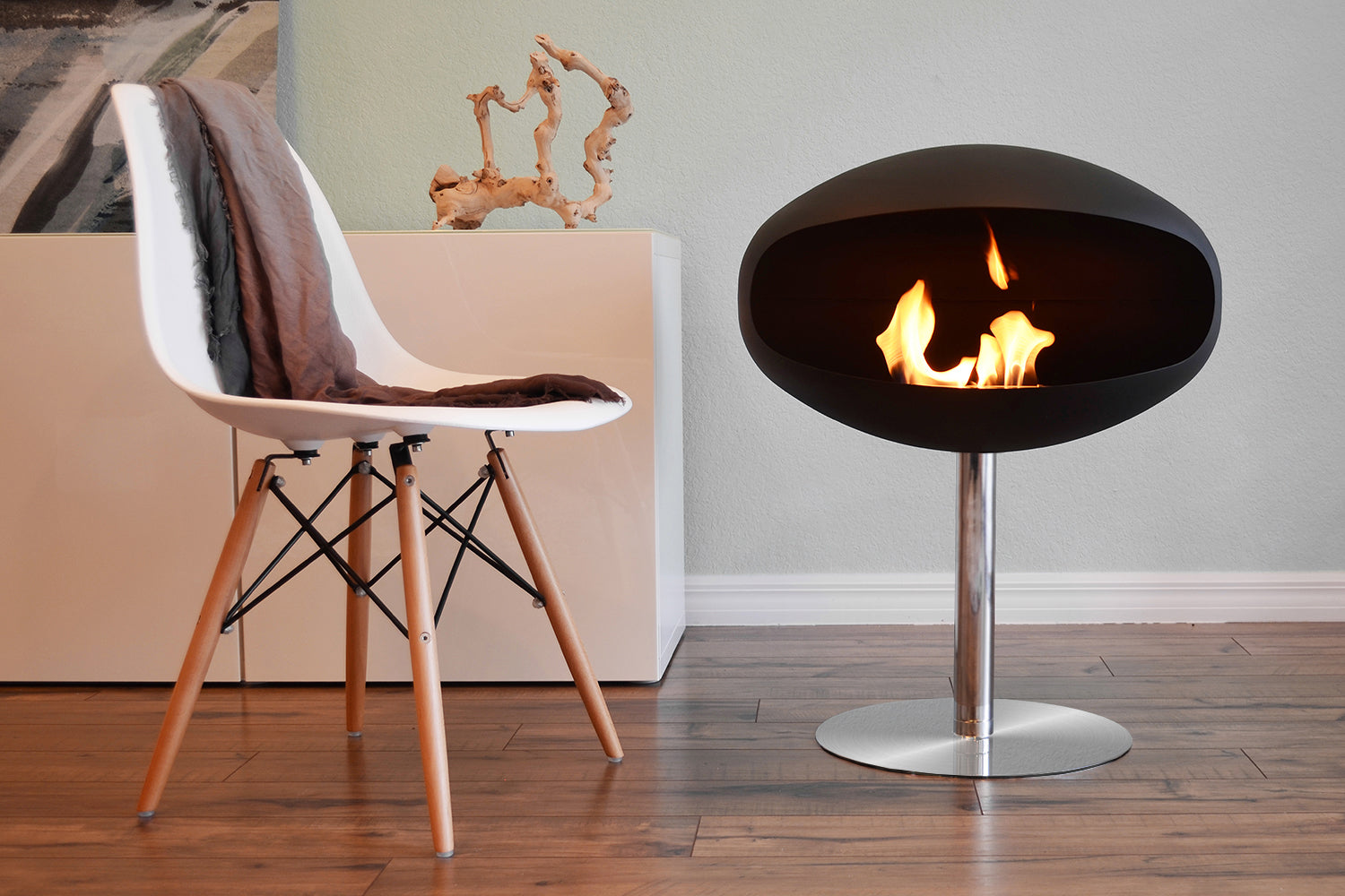 Black Fireplace