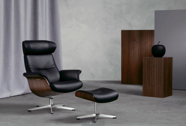 Conform Reclining Lounge Black