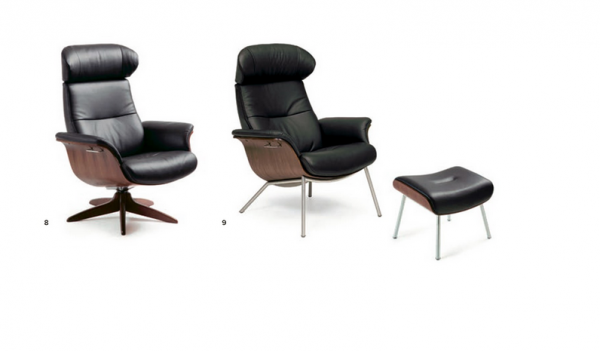 Timeout Reclining Lounge Chair Wood Base