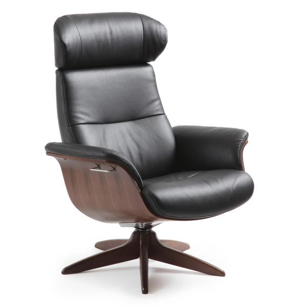 timeout reclining lounge chair wood base