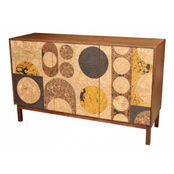 cork circles sideboard