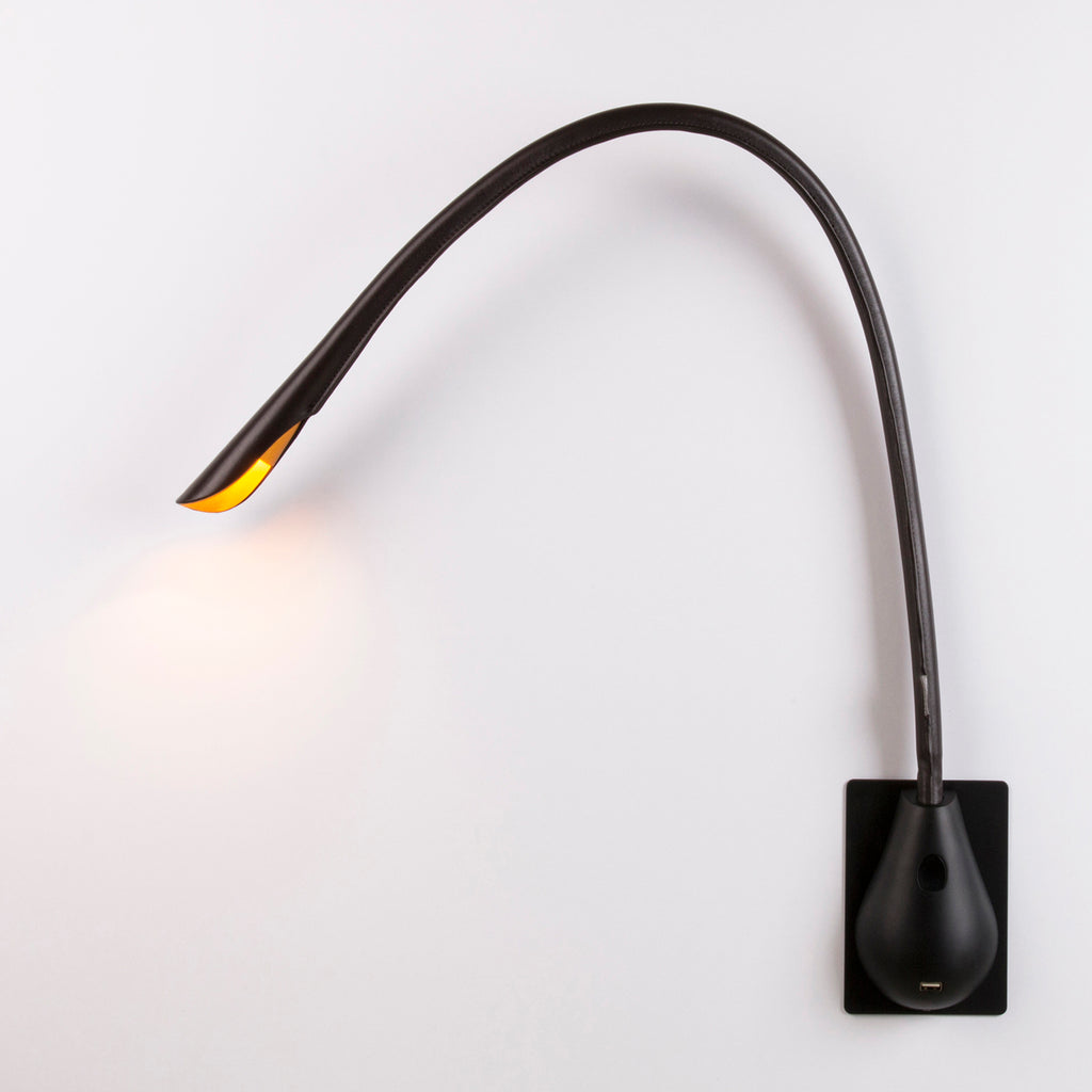 Cobra Modern LED leather Wall Task Light – Plushpod