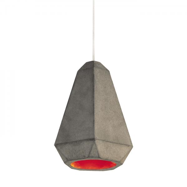 portland pendant light red