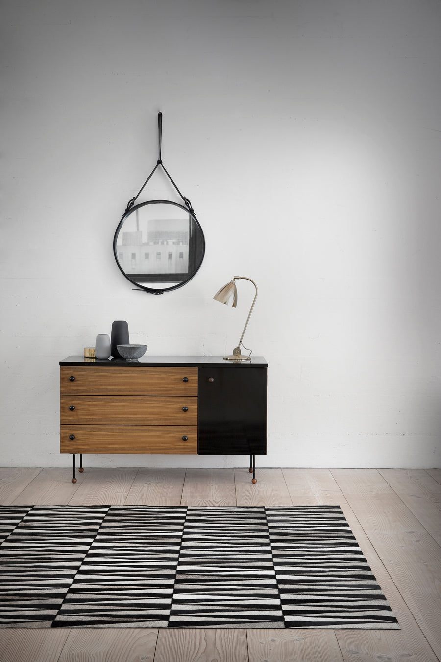 Opal Leather Rug