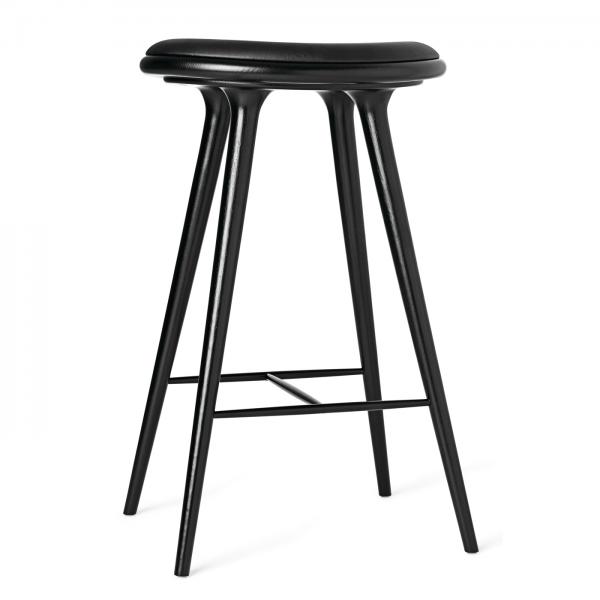 mater bar stool black stained oak