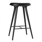 mater counter stool black stained oak