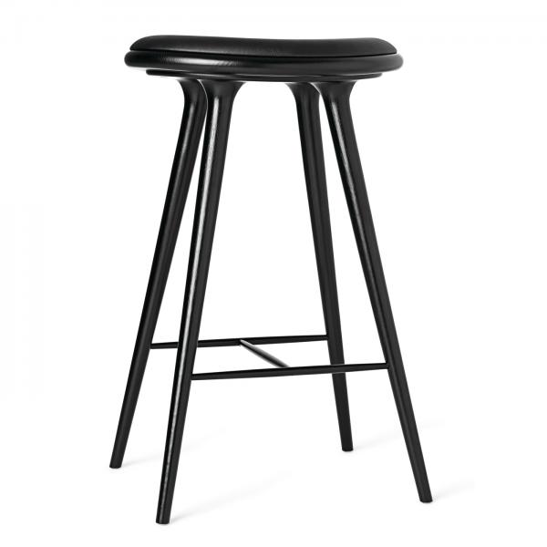 mater counter stool black stained oak