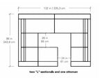 Mirror Sectional Sofa