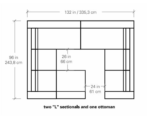 Mirror Sectional Sofa