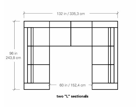 Mirror Sectional Sofa