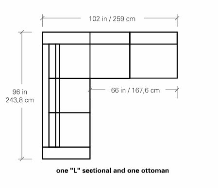 Mirror Sectional Sofa