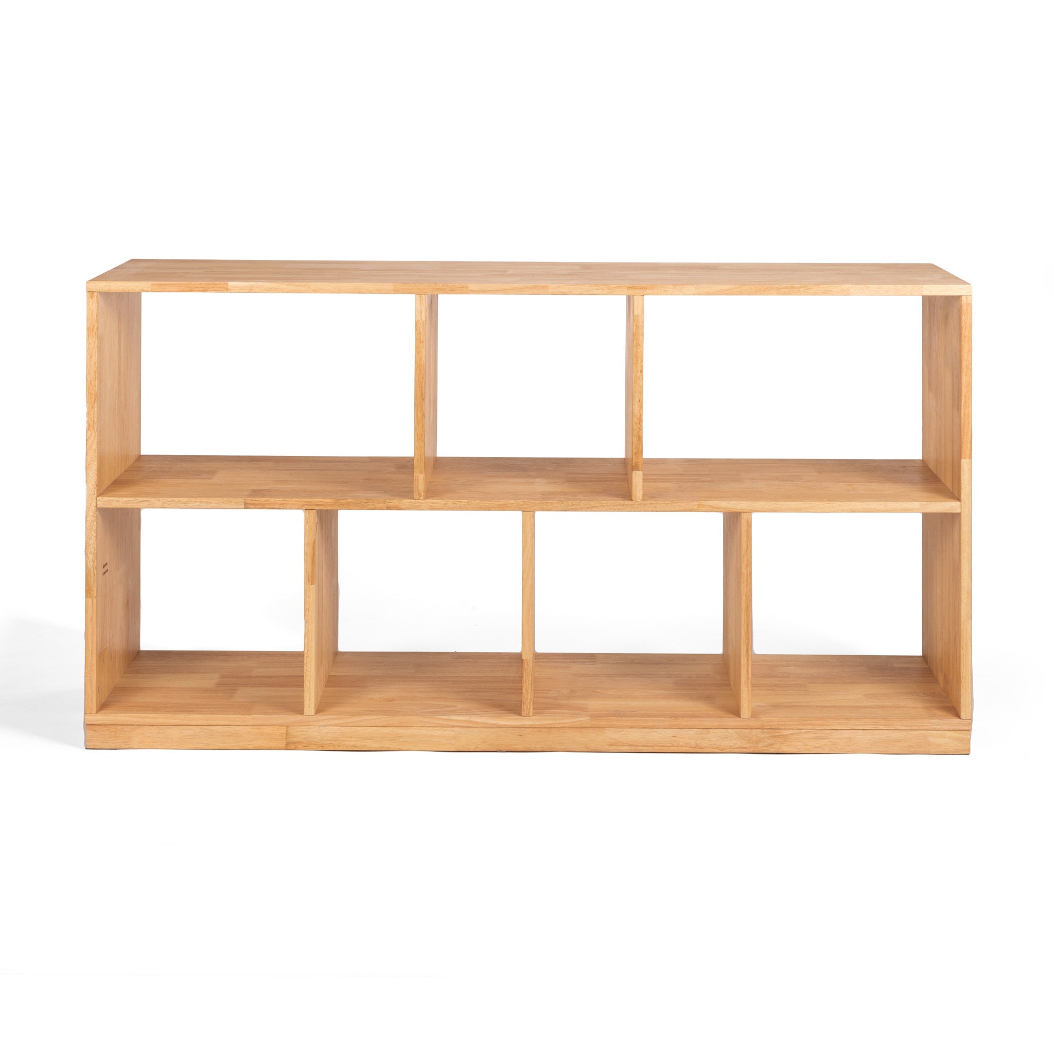 walnut low bookcase