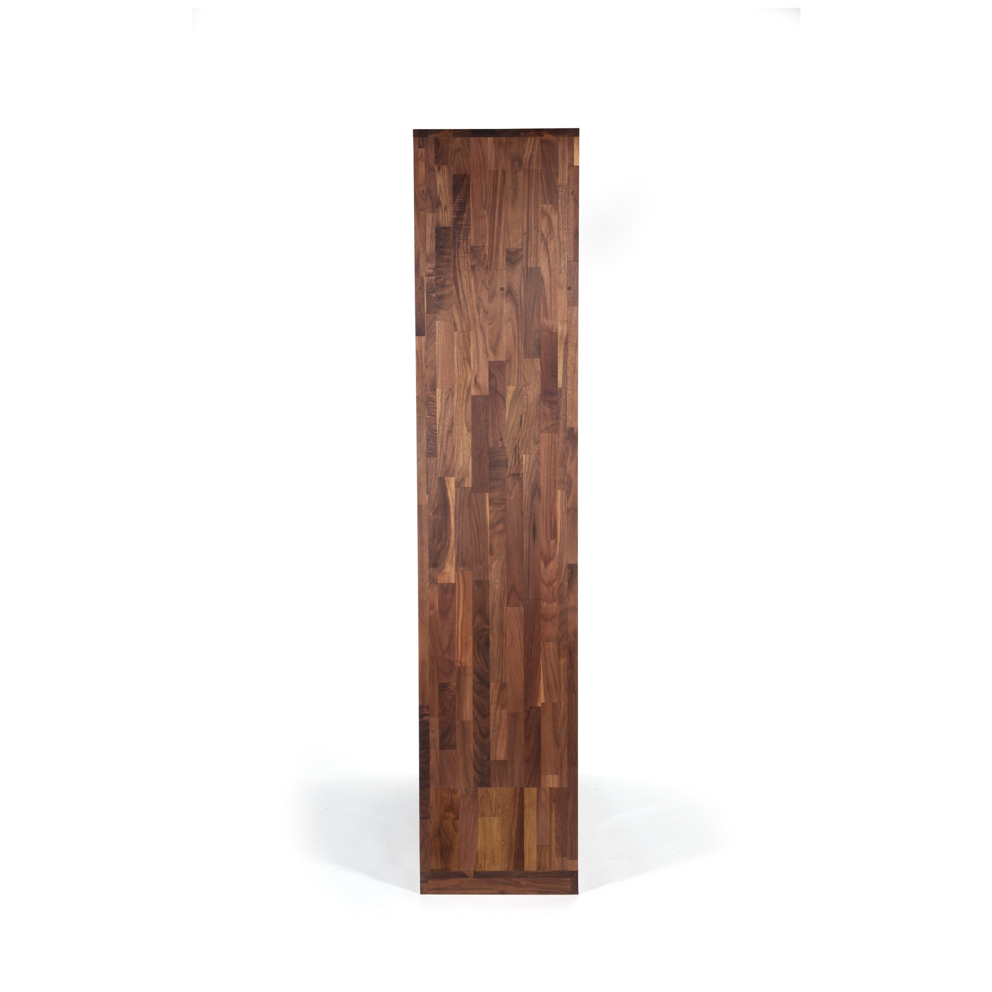 walnut tall shelving