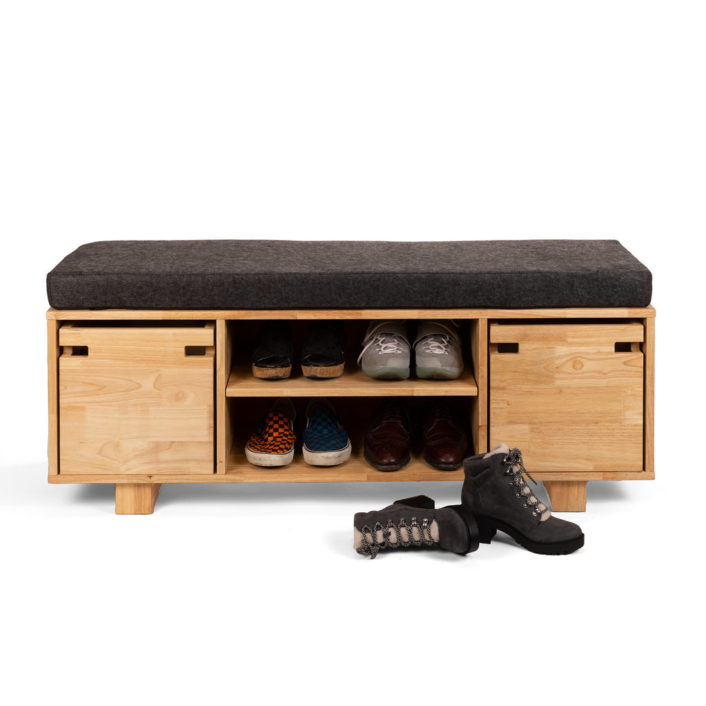 zuma shoe storage bench