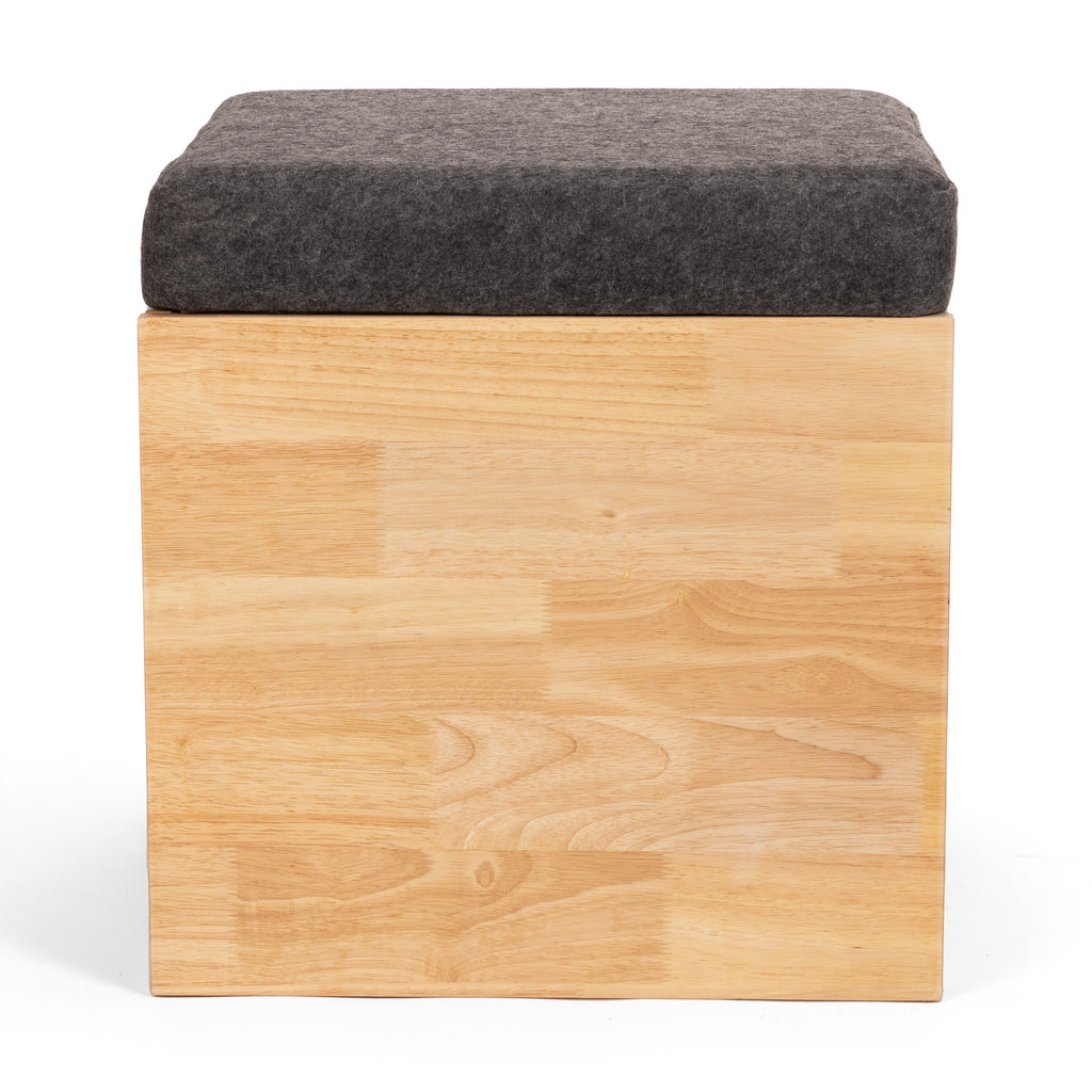Cube Storage Stool Zuma modern storage ottoman cube stool – Plushpod