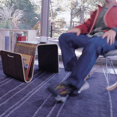 Offi Mag Table modern walnut accent table – Plushpod