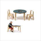 Woody Chalkboard Table