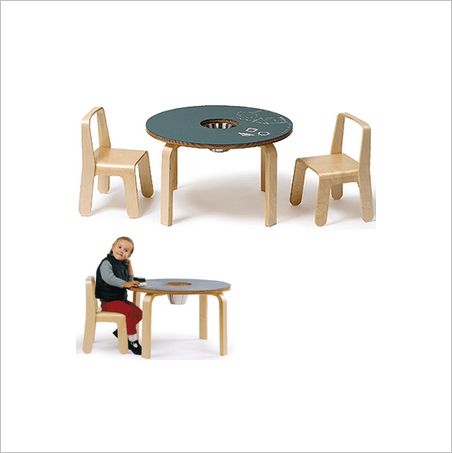 Woody Chalkboard Table
