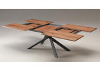 extension dining table in use