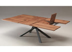 extension dining table in use