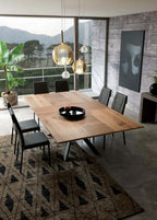 extension dining table in setting