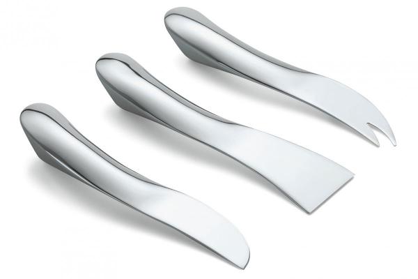 wave cheese knife set