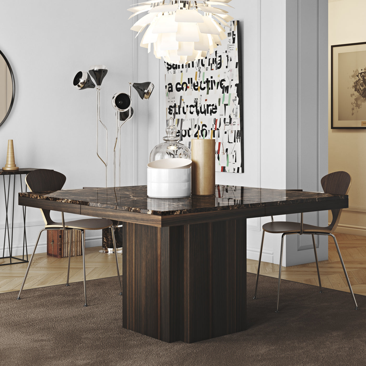 Dusk Marble Dining Table