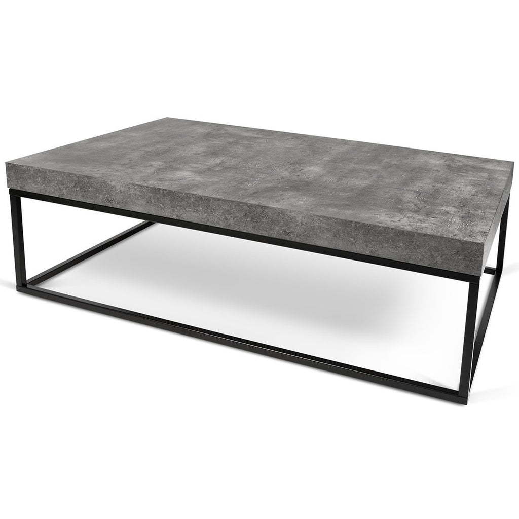 Rectangular Shape Coffee Table Rectangular concrete Coffee Table – Plushpod