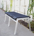 recycled rubber track bench