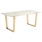 atlas dining table gold base