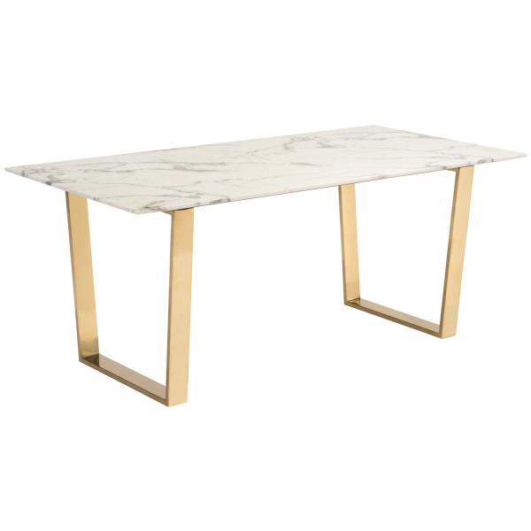 atlas dining table gold base